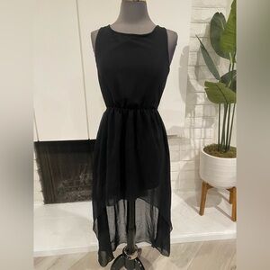 Cotton Candy Black High Low Dress